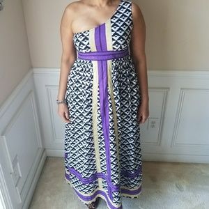 Sabby Anand One shoulder Cotton Maxi